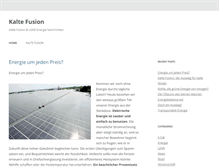 Tablet Screenshot of kalte-fusion.com